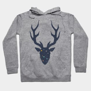 deer universe landscape Hoodie